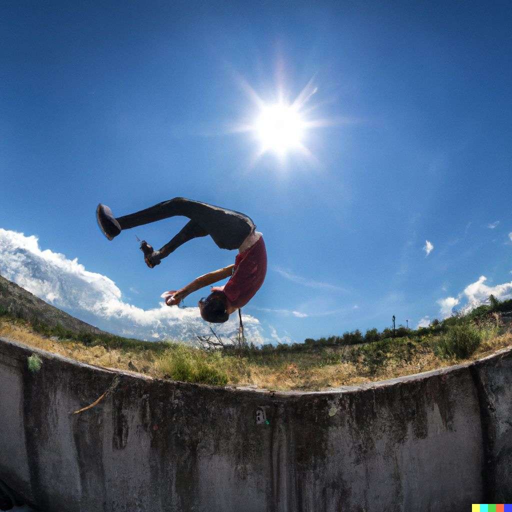 the discovery of gravity, photograph taken with a fisheye lens, 10mm